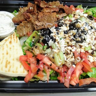 Greek Salad With Gyros (Not Gluten Free)