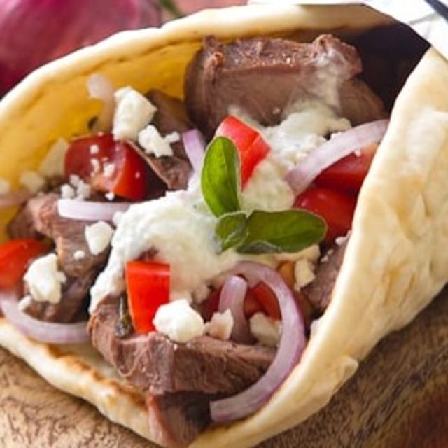 Lamb Kabob Wrap.