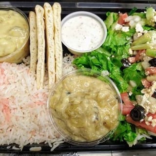 Falafel and Baba Ghanoush Plate