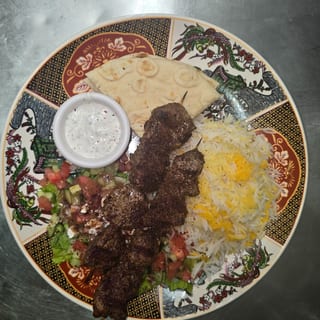 Regular Price - Lamb Kabob Plate
