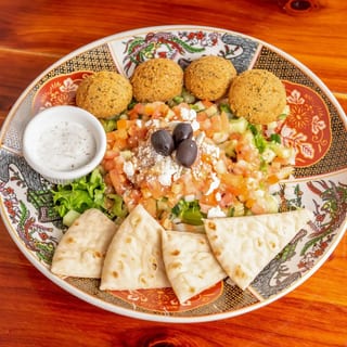 Greek Salad with Falafel